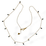 Blue Beaded Drop