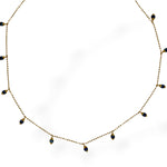Blue Beaded Drop