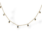 Blue Beaded Drop