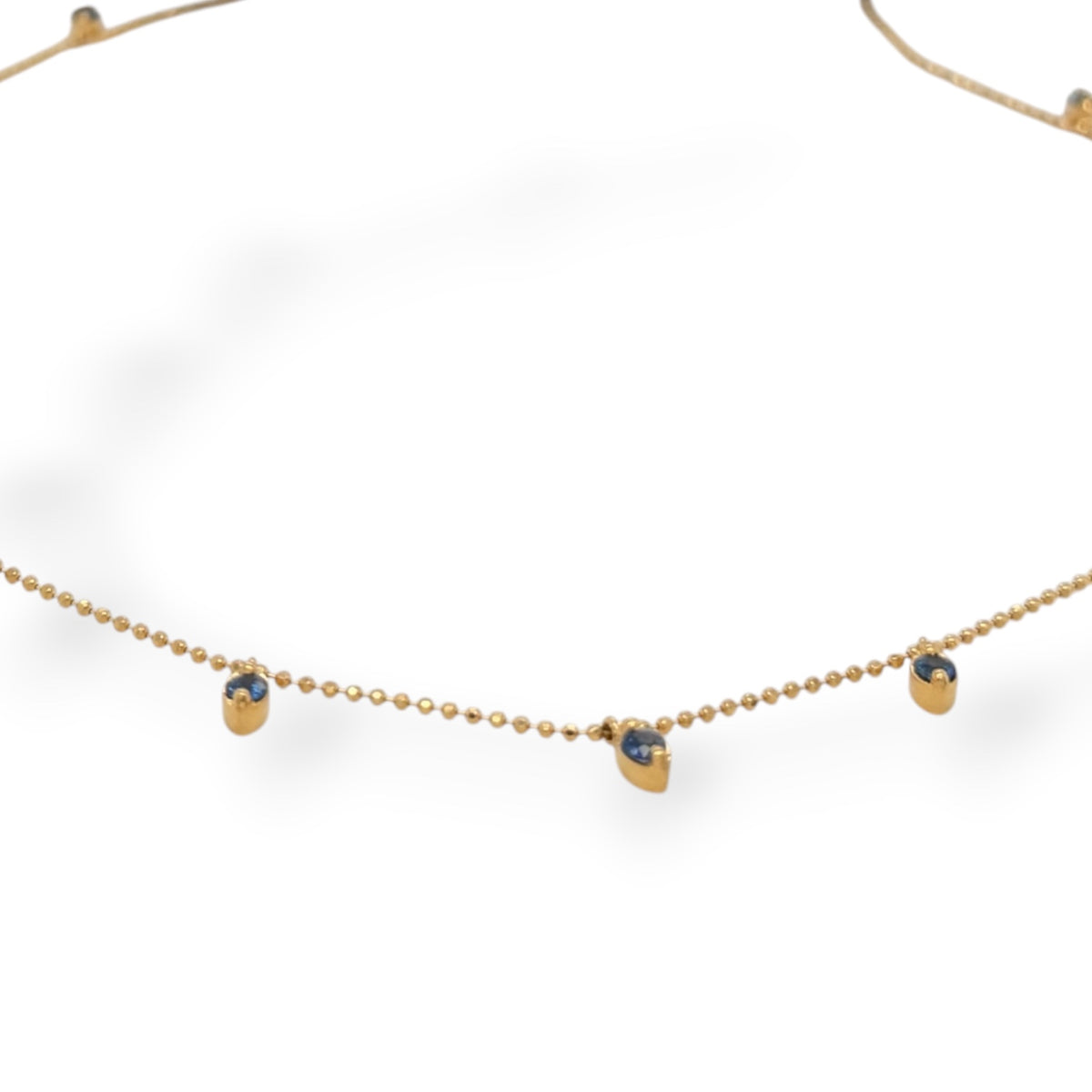 Blue Beaded Drop