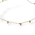 Blue Beaded Drop