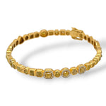 Raw Yellow Diamond Bangle
