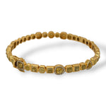 Raw Yellow Diamond Bangle