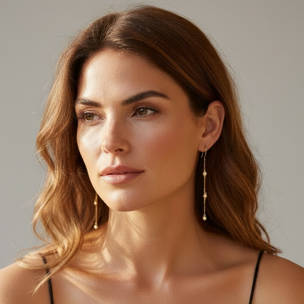 Gold Dainty Drop Earrings