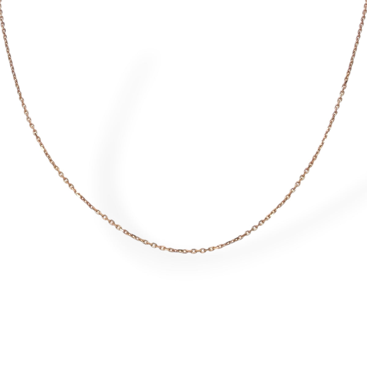 Rose gold cable chain