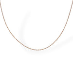 Rose gold cable chain