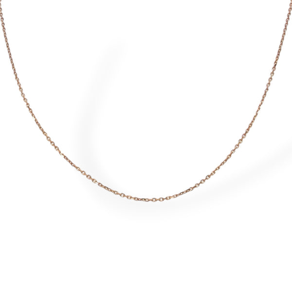 Rose gold cable chain