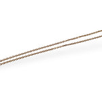Rose gold cable chain