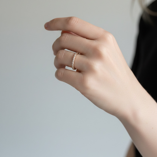 Rose Gold Infinity Bezel