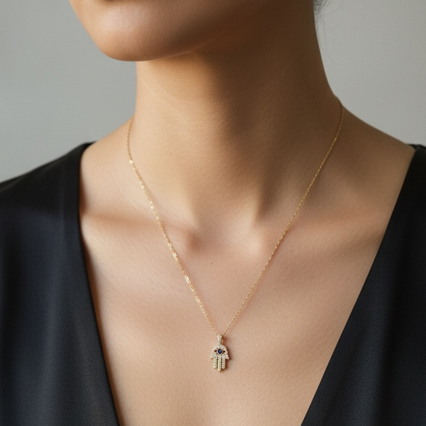 Peaceful Hamsa Pendant