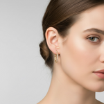 Golden Light Inside Out Hoops