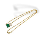 Emerald and Pear Diamond