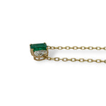 Emerald and Pear Diamond