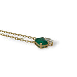 Emerald and Pear Diamond