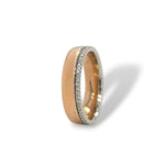 Rose and White Gold Diamond Ring