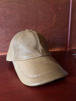 Olive Leather Hat
