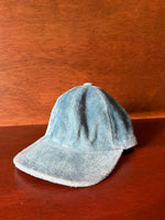 Dusty Blue Suede Cap