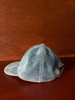 Dusty Blue Suede Cap