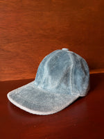Dusty Blue Suede Cap