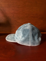 Dusty Blue Suede Cap