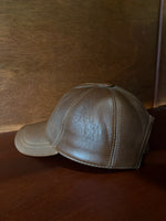 Brown Leather Cap