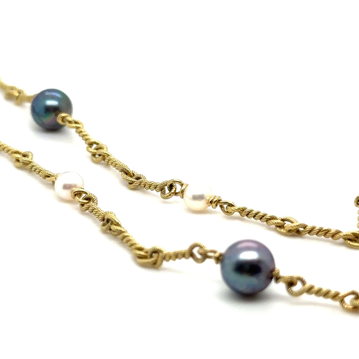 Gold Knotted Pearls