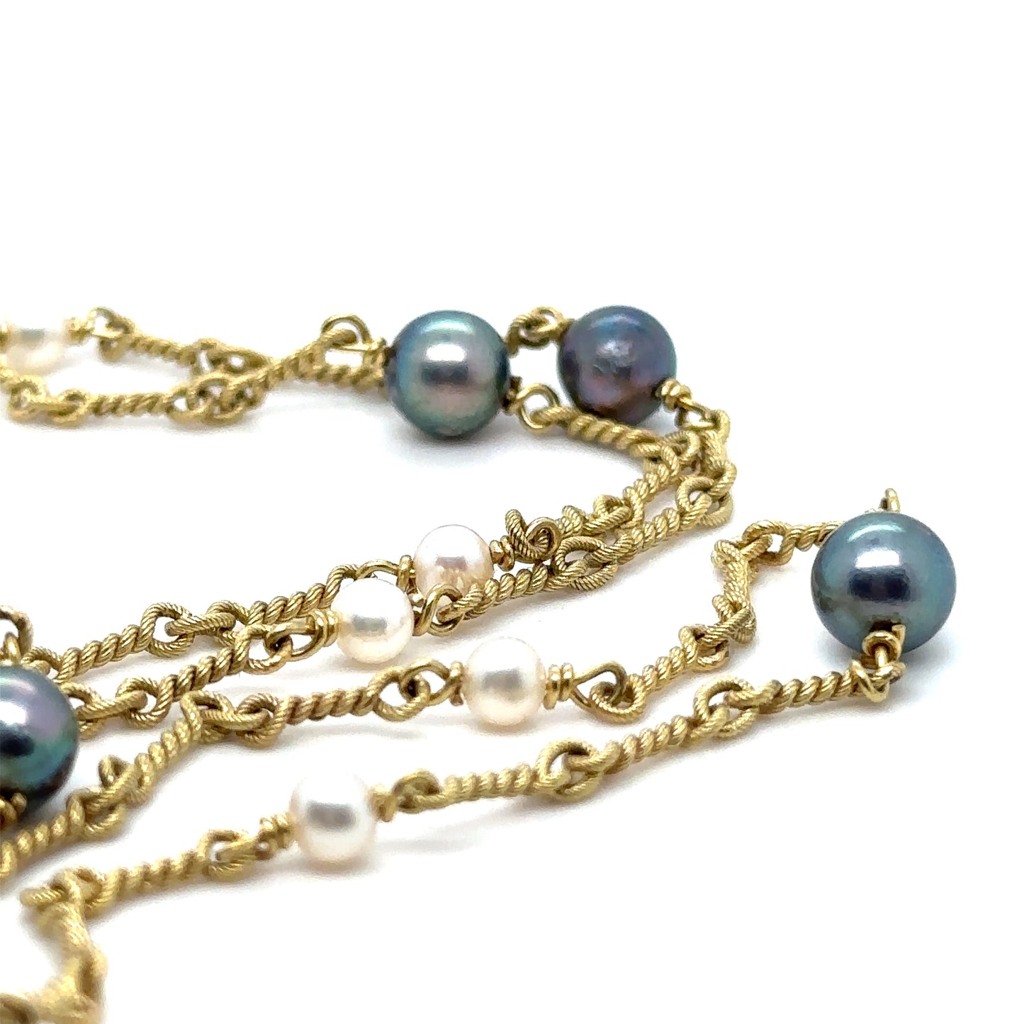 Gold Knotted Pearls