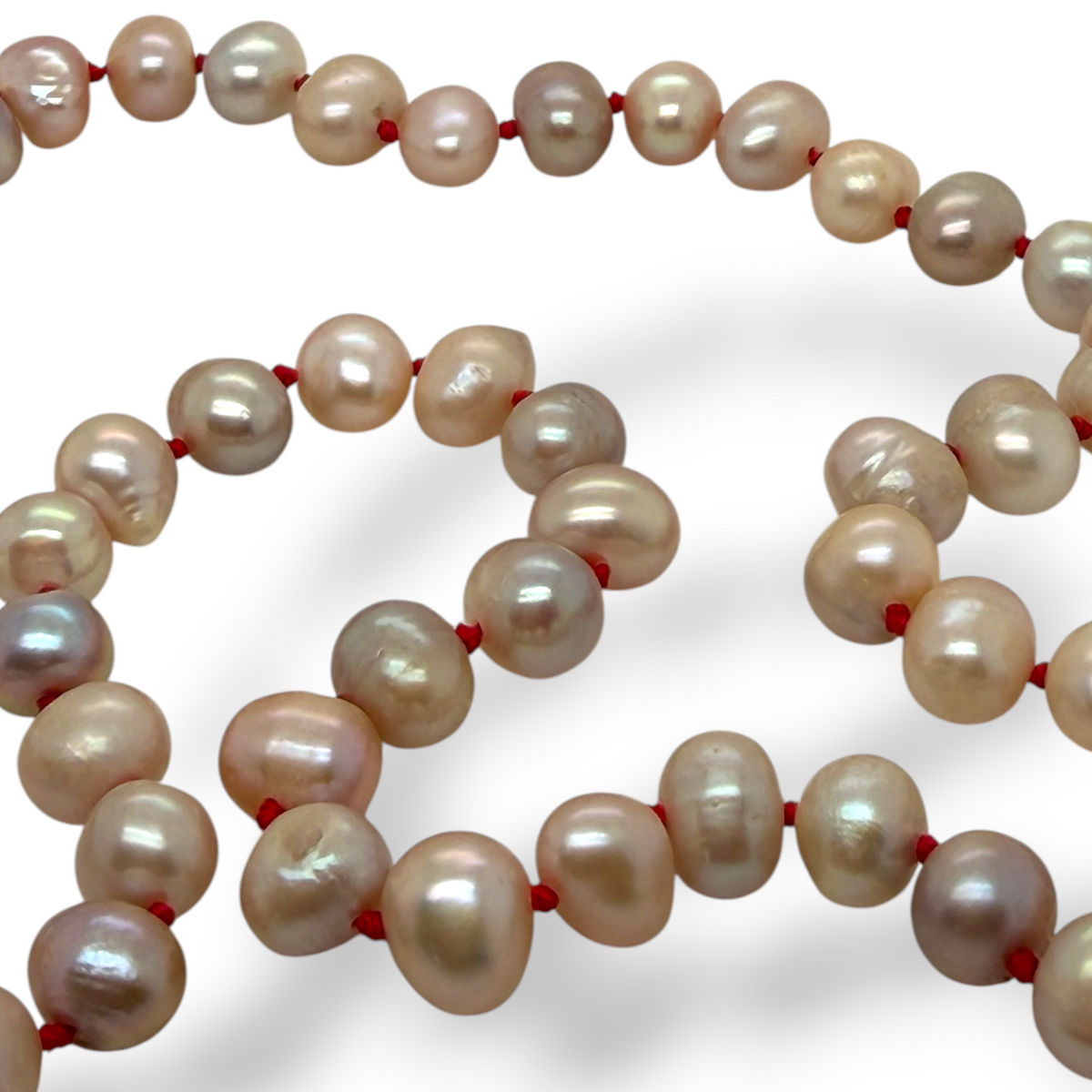 Pearl on Red Silk