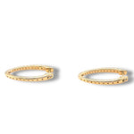 Inside Out Oval Hoops, Yellow Gold