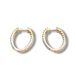 Inside Out Oval Hoops, Yellow Gold