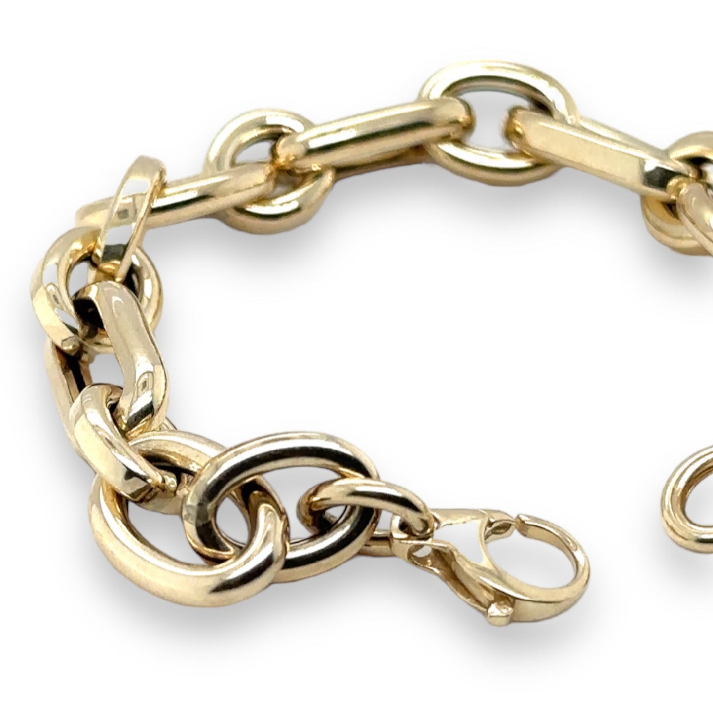 Bubble Link Classic Gold Bracelet