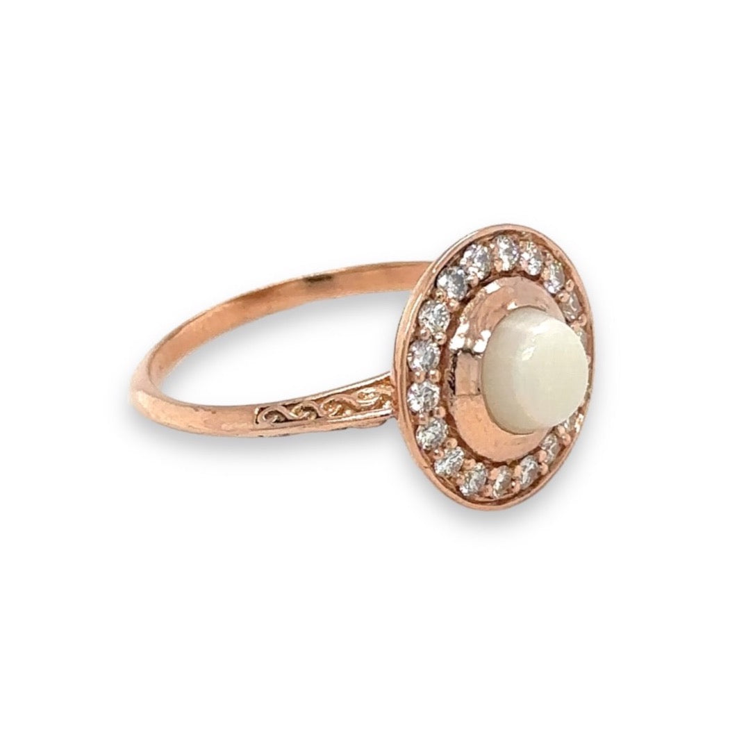 Opal & Diamond Halo