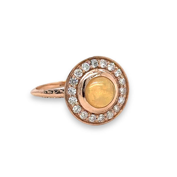 Opal & Diamond Halo