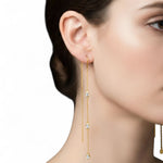 Waterfall Drop Earrings Yellow Gold