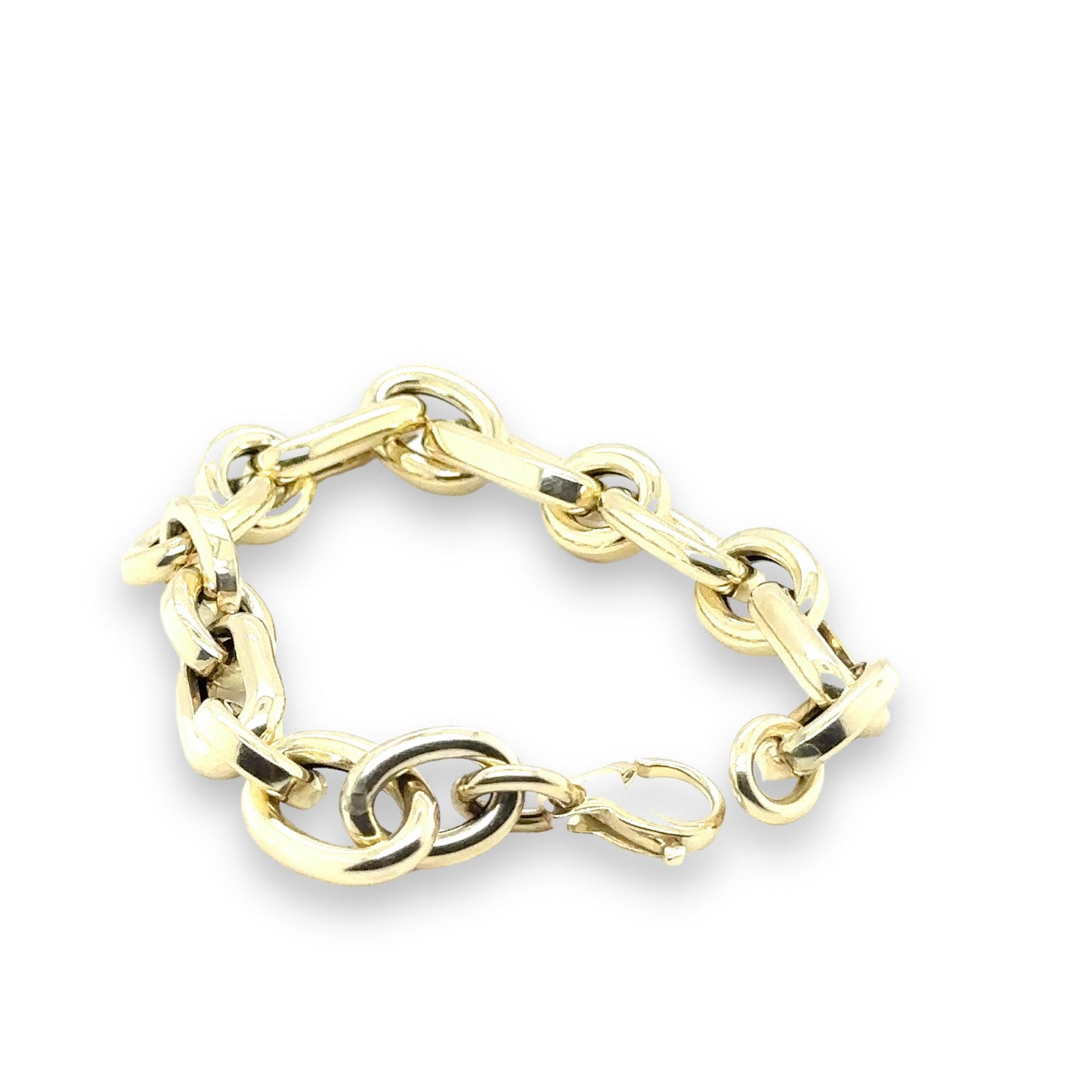 Bubble Link Classic Gold Bracelet