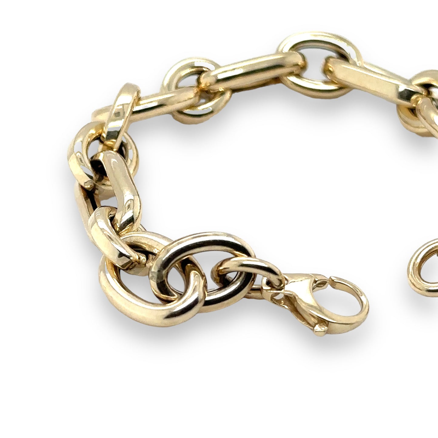 Bubble Link Classic Gold Bracelet