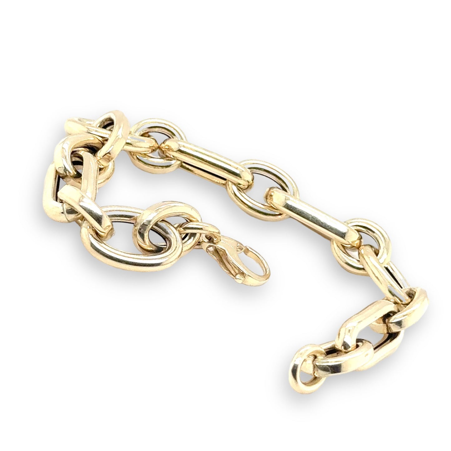 Bubble Link Classic Gold Bracelet