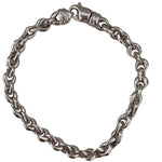 White Gold Chunky Bracelet