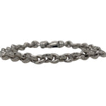 White Gold Chunky Bracelet