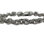 White Gold Chunky Bracelet