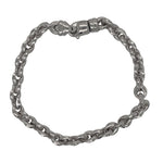 White Gold Chunky Bracelet
