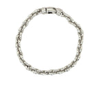 White Gold Chunky Bracelet