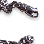 White Gold Chunky Bracelet