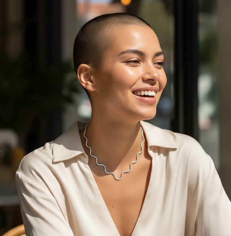 Moonlit Wave Necklace