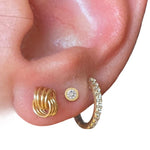 Dainty Diamonds in gold