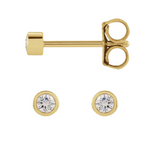 Dainty Diamonds in gold