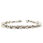 White Gold Chunky Bracelet