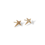 Gold Star Diamond Earrings