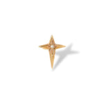 Gold Star Diamond Earrings