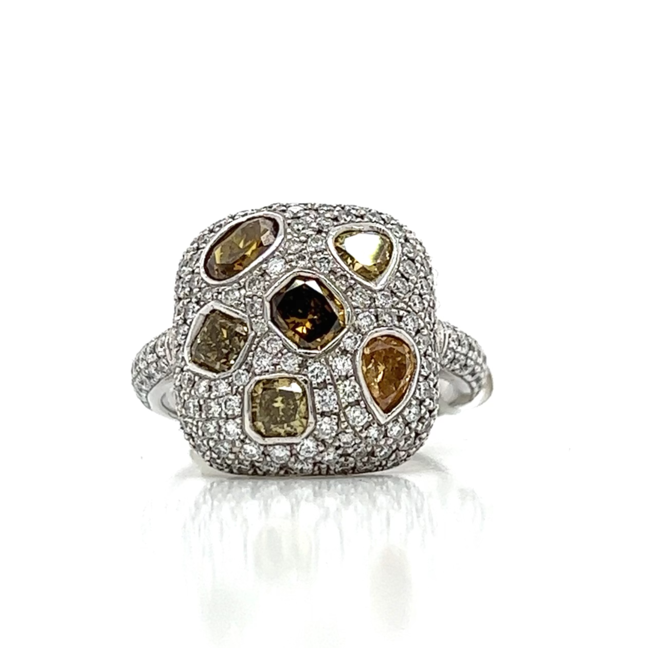 Honeycomb Diamond  Ring